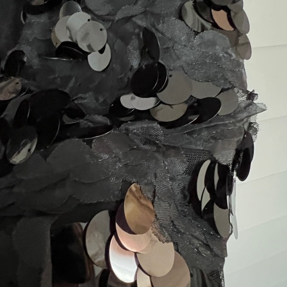 Black large sequins sweater siz M - Picture 5 of 5